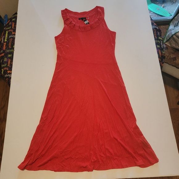 NEW Nic+Zoe Sleeveless Flowy 'Salsa Red' Midi Dress - Picture 4 of 8